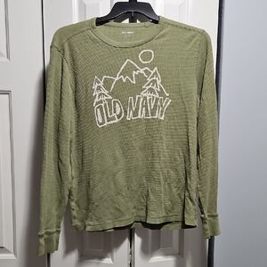 3/$15 SALE 👑 Old Navy Waffle Knit Henley L